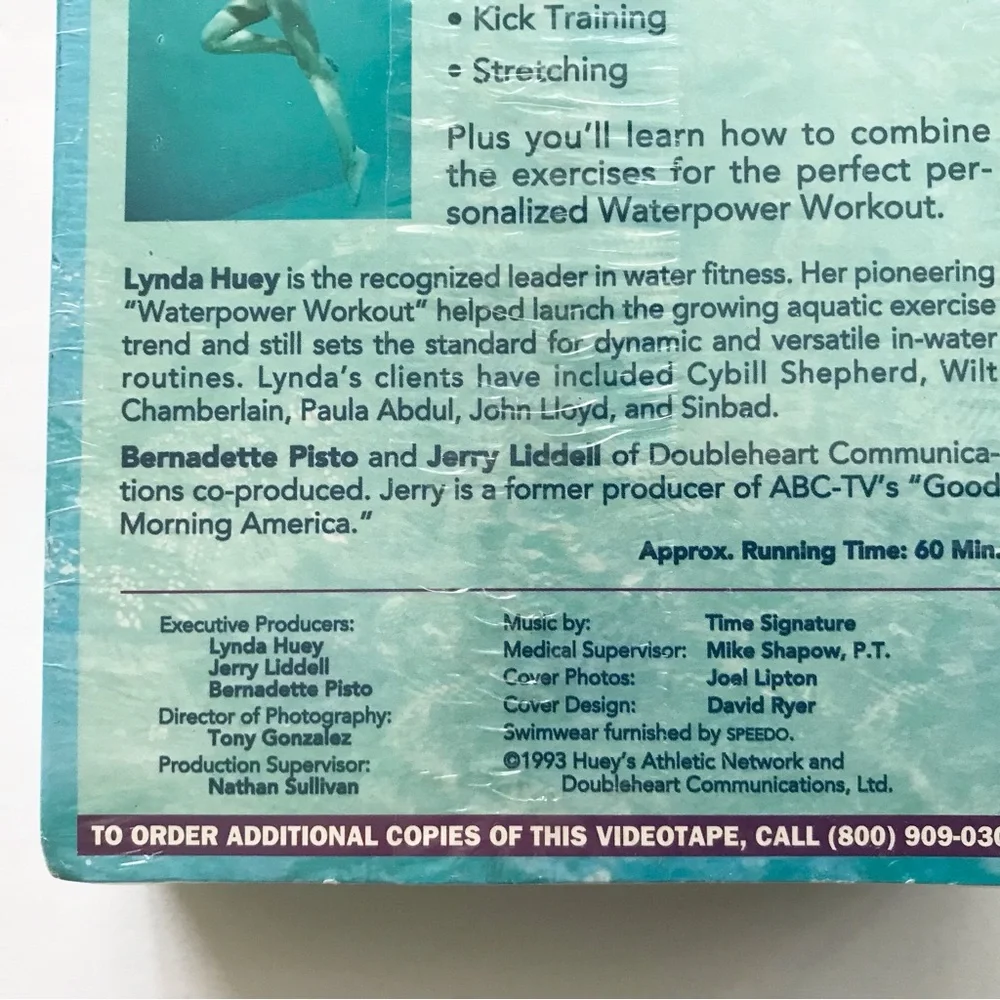 ✴️Water power Workout VHS Videotape, NEW